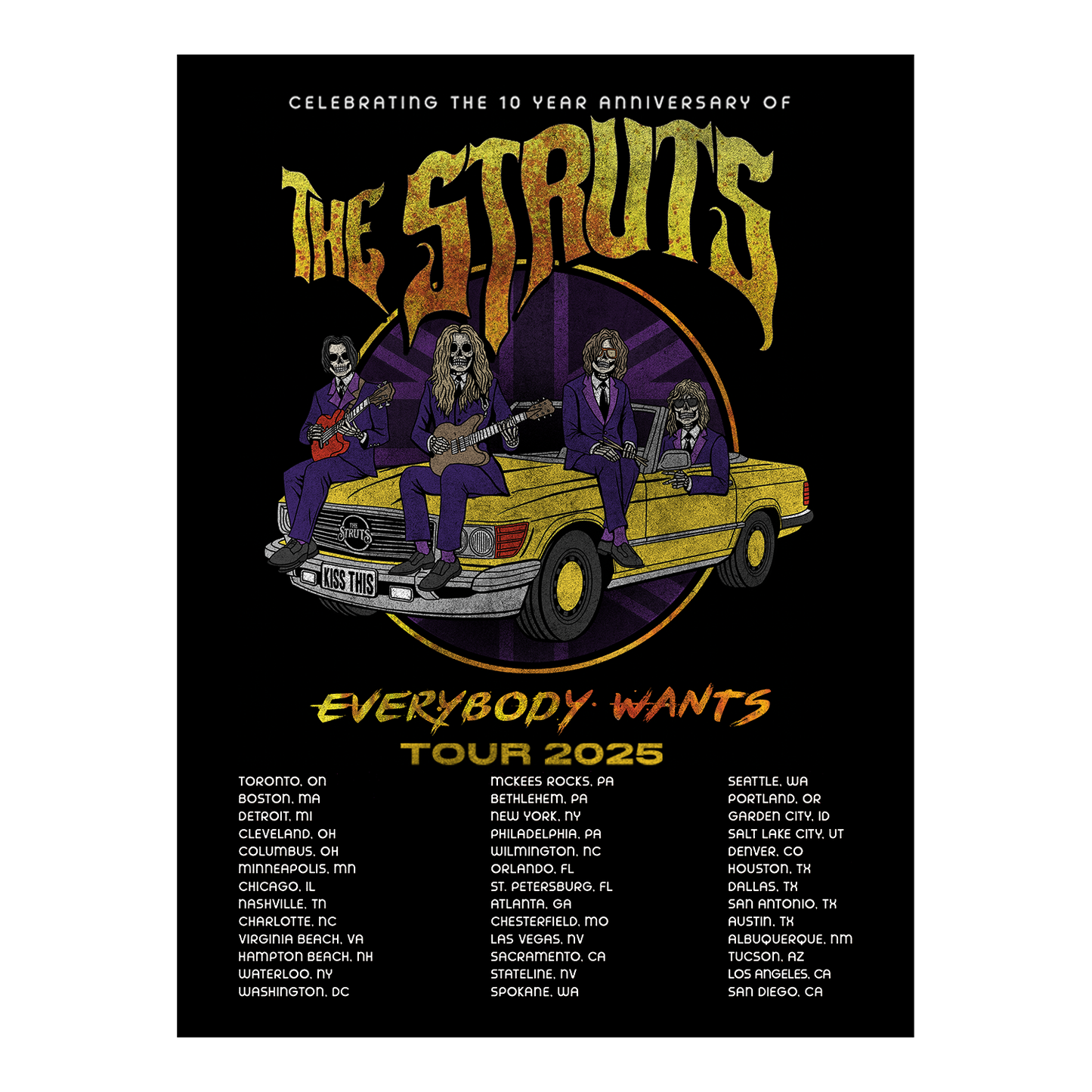 Everybody Wants Tour Poster - Standard