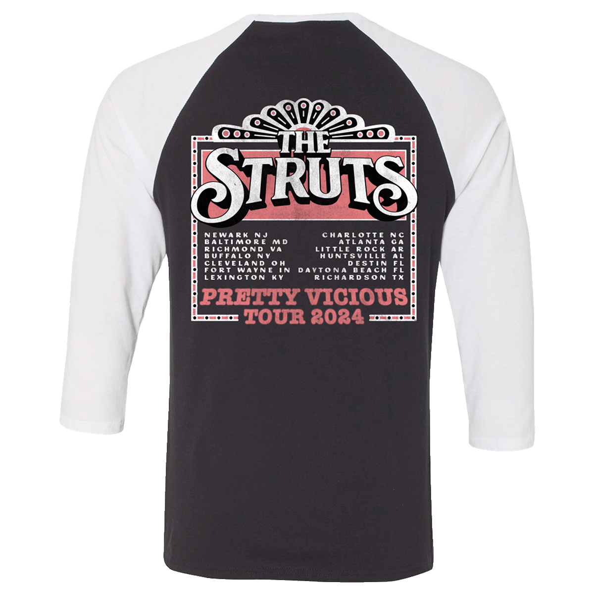 Spring 2024 Pretty Vicious Skully Band Raglan