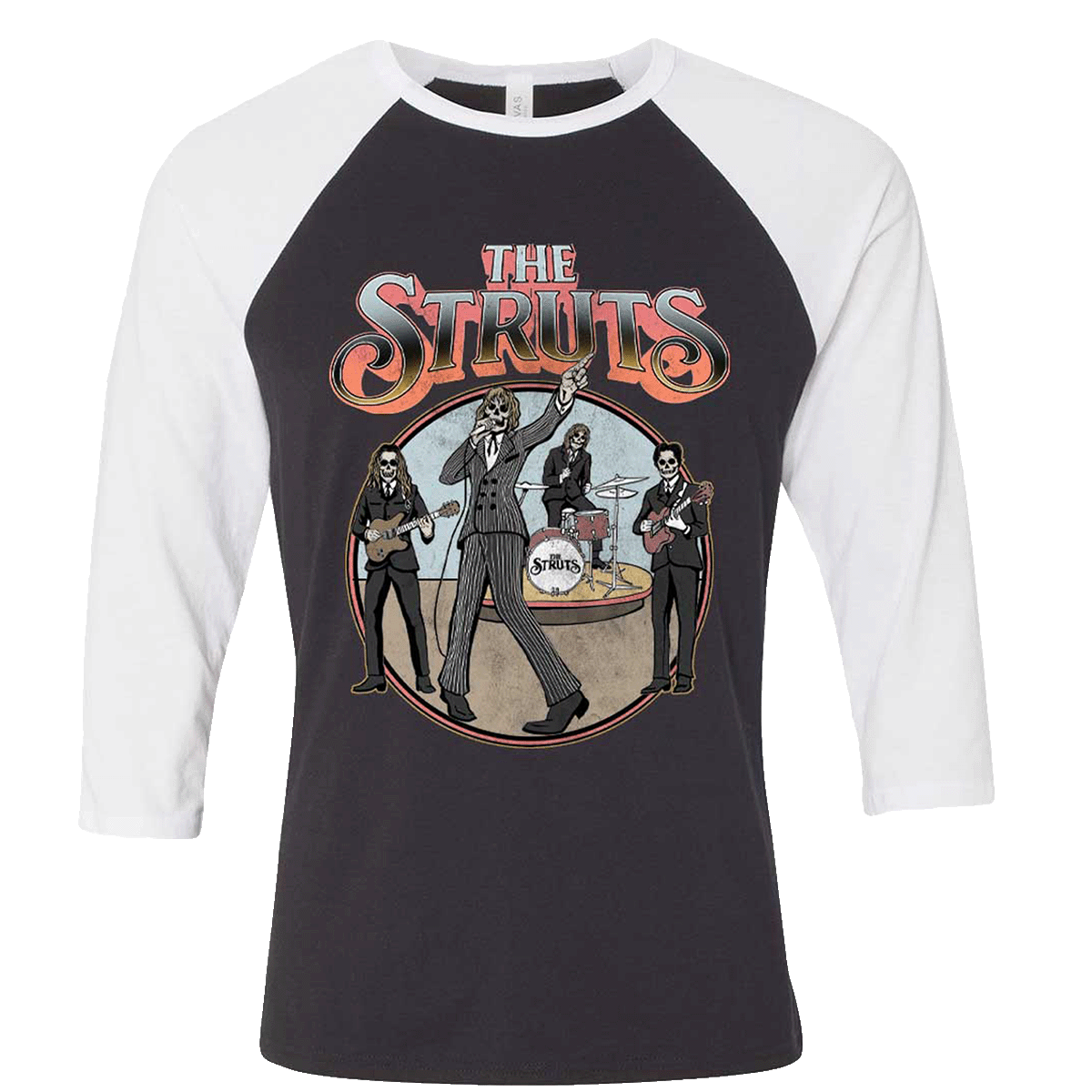 Spring 2024 Pretty Vicious Skully Band Raglan