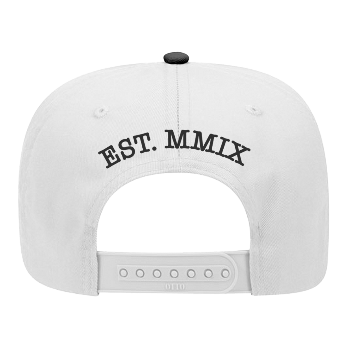 Upside Down Text Hat - White